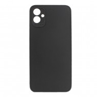 Capa Silicone Gel Samsung Galaxy A04e Preto Com Protetor De Câmera 3d