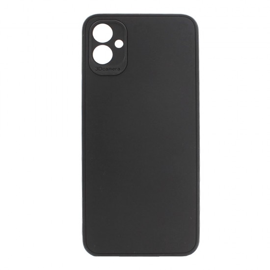 Capa Silicone Gel Samsung Galaxy A04e Preto Com Protetor De Câmera 3d