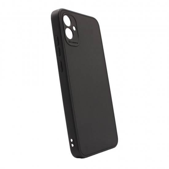 Capa Silicone Gel Samsung Galaxy A04e Preto Com Protetor De Câmera 3d