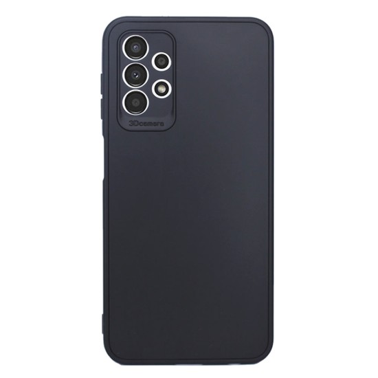 Samsung Galaxy A53 5G Black Silicone Case With 3D Camera Protector