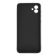 Samsung Galaxy A05 Black Silicone Case With 3D Camera Protector