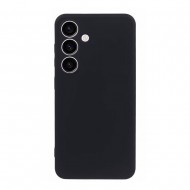 Samsung Galaxy S23 FE Black Silicone Case With Camera Protector