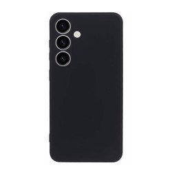 Capa Silicone Samsung Galaxy S23 Fe Preto Com Protetor De Câmera
