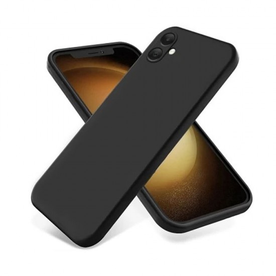 Capa Silicone Samsung Galaxy A05 Preto Com Protetor De Câmera