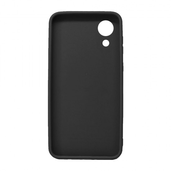 Capa Silicone Gel Samsung Galaxy A03 Core Preto Com Protetor De Câmera 3d