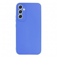 Samsung Galaxy A34 5G Blue Silicone Case With 3D Camera Protector