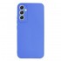 Samsung Galaxy A55 Blue Silicone Gel Case With 3D Camera Protector