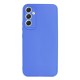 Capa Silicone Gel Samsung Galaxy A55 Azul Com Protetor De Câmera 3d