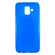 Samsung Galaxy A6 Plus 2018 Matte Blue Silicone Case