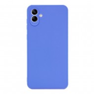 Capa Silicone Samsung Galaxy A04 Azul Com Protetor De Câmera 3d