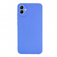 Capa Silicone Samsung Galaxy A04e Azul Com Protetor De Câmera 3d