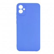 Capa Silicone Samsung Galaxy A04e Azul Com Protetor De Câmera 3d