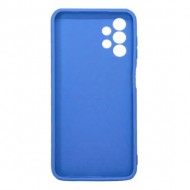 Capa Silicone Samsung Galaxy A23 Azul Com Protetor De Câmera 3d