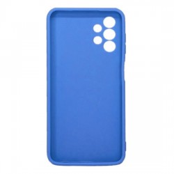 Samsung Galaxy A53 5G Blue Silicone Case With 3D Camera Protector