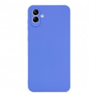 Samsung Galaxy A05 Blue Silicone Case With 3D Camera Protector