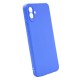 Samsung Galaxy A05 Blue Silicone Case With 3D Camera Protector