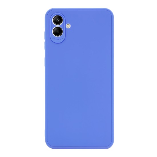 Samsung Galaxy A05 Blue Silicone Case With 3D Camera Protector