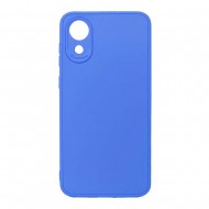 Capa Silicone Samsung Galaxy A03 Core Azul Com Protetor De Câmera 3d