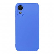 Capa Silicone Samsung Galaxy A03 Core Azul Com Protetor De Câmera 3d