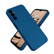 Capa Silicone Samsung Galaxy A15 Azul Escuro Com Protetor De Câmera