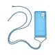 Samsung Galaxy A12 5G Blue Silicone Case With Camera Protector And String Samsung Galaxy A12 5G Blue Silicone Case With Camera Protector And String