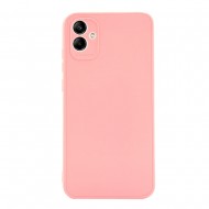 Capa Silicone Gel Samsung Galaxy A04e Rosa Com Protetor De Câmera 3d