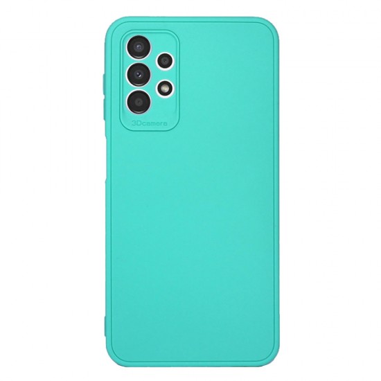 Capa Silicone Samsung Galaxy A13 4g A135/A137 Verde Turquesa Com Protetor De Câmera 3d Capa Silicone Samsung Galaxy A13 4g A135/A137 Verde Turquesa Com Protetor De Câmera 3d