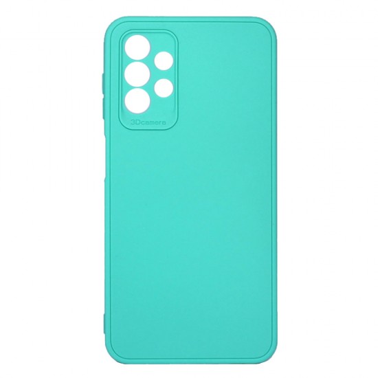 Capa Silicone Samsung Galaxy A13 4g A135/A137 Verde Turquesa Com Protetor De Câmera 3d Capa Silicone Samsung Galaxy A13 4g A135/A137 Verde Turquesa Com Protetor De Câmera 3d
