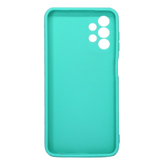 Capa Silicone Samsung Galaxy A13 4g A135/A137 Verde Turquesa Com Protetor De Câmera 3d