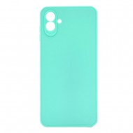 Samsung Galaxy A04 Turquoise Green Silicone Case With 3D Camera Protector