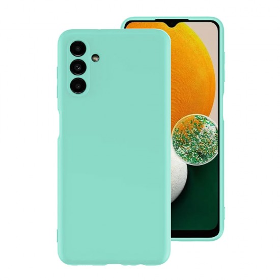 Capa Silicone Samsung Galaxy A15 Verde Turquesa Com Protetor De Câmera