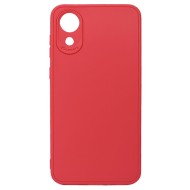 Samsung Galaxy A03 Core/A032 Red Silicone Case With Camera Protector