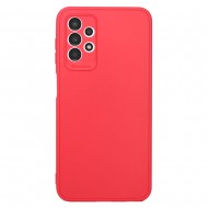 Capa Silicone Samsung Galaxy A13 4g A135/A137 Vermelho Com Protetor De Câmera 3d