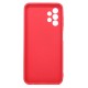 Capa Silicone Samsung Galaxy A13 4g A135/A137 Vermelho Com Protetor De Câmera 3d