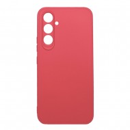 Capa Silicone Samsung Galaxy A54 Vermelho Com Protetor De Câmera 3d