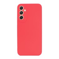 Capa Silicone Samsung Galaxy A55 Vermelho Com Protetor De Câmera 3d