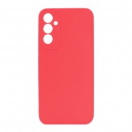 Capa Silicone Samsung Galaxy A55 Vermelho Com Protetor De Câmera 3d