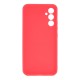 Capa Silicone Gel Samsung Galaxy A55 Vermelho Com Protetor De Câmera 3d