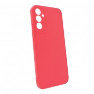 Capa Silicone Gel Samsung Galaxy A55 Vermelho Com Protetor De Câmera 3d