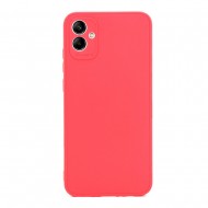 Capa Silicone Samsung Galaxy A04e Vermelho Com Protetor De Câmera 3d