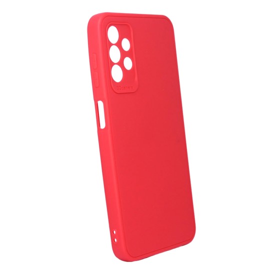 Capa Silicone Samsung Galaxy A23 Vermelho Com Protetor De Câmera 3d