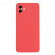 Samsung Galaxy A05 Red Silicone Case With 3D Camera Protector