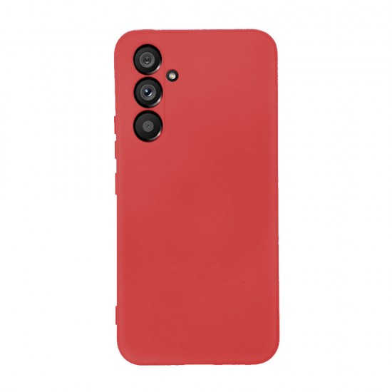 Capa Silicone Samsung Galaxy S24 Plus Vermelho Com Protetor De Câmera Capa Silicone Samsung Galaxy S24 Plus Vermelho Com Protetor De Câmera