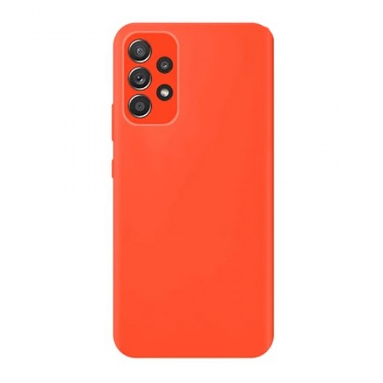 Capa Silicone Samsung Galaxy A53 5g Laranja Com Protetor De Câmera Capa Silicone Samsung Galaxy A53 5g Laranja Com Protetor De Câmera