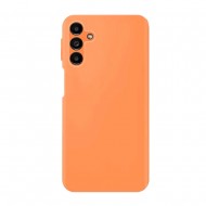 Samsung Galaxy A15 Orange Silicone Case With Camera Protector