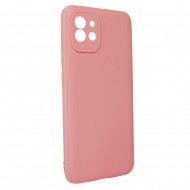 Capa Silicone Samsung Galaxy A03 Rosa Clara Com Protetor De Câmera