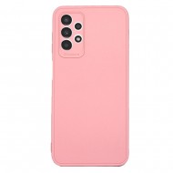 Capa Silicone Samsung Galaxy A13 4g A135/A137 Rosa Clara Com Protetor De Câmera 3d