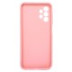 Capa Silicone Samsung Galaxy A13 4g A135/A137 Rosa Clara Com Protetor De Câmera 3d