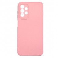 Capa Silicone Samsung Galaxy A23 Rosa Com Protetor De Câmera 3d