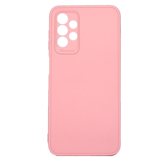 Capa Silicone Samsung Galaxy A23 Rosa Com Protetor De Câmera 3d Capa Silicone Samsung Galaxy A23 Rosa Com Protetor De Câmera 3d